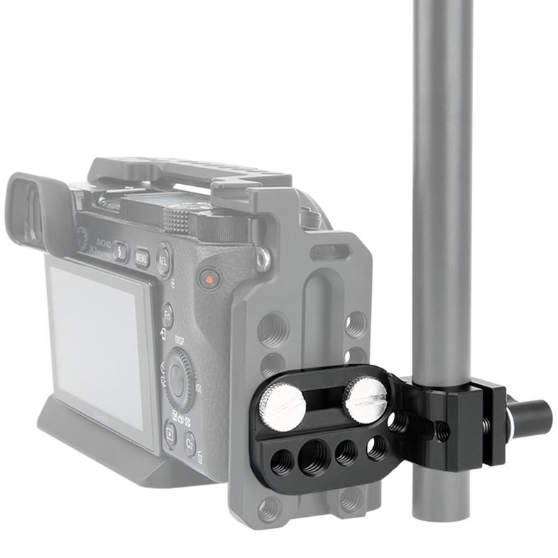 NICEYRIG Mini Mounting Plate with 15mm Rod Clamp for Monitor EVF Transmitter Receiver to 15mm Rod - 166 - Image 5